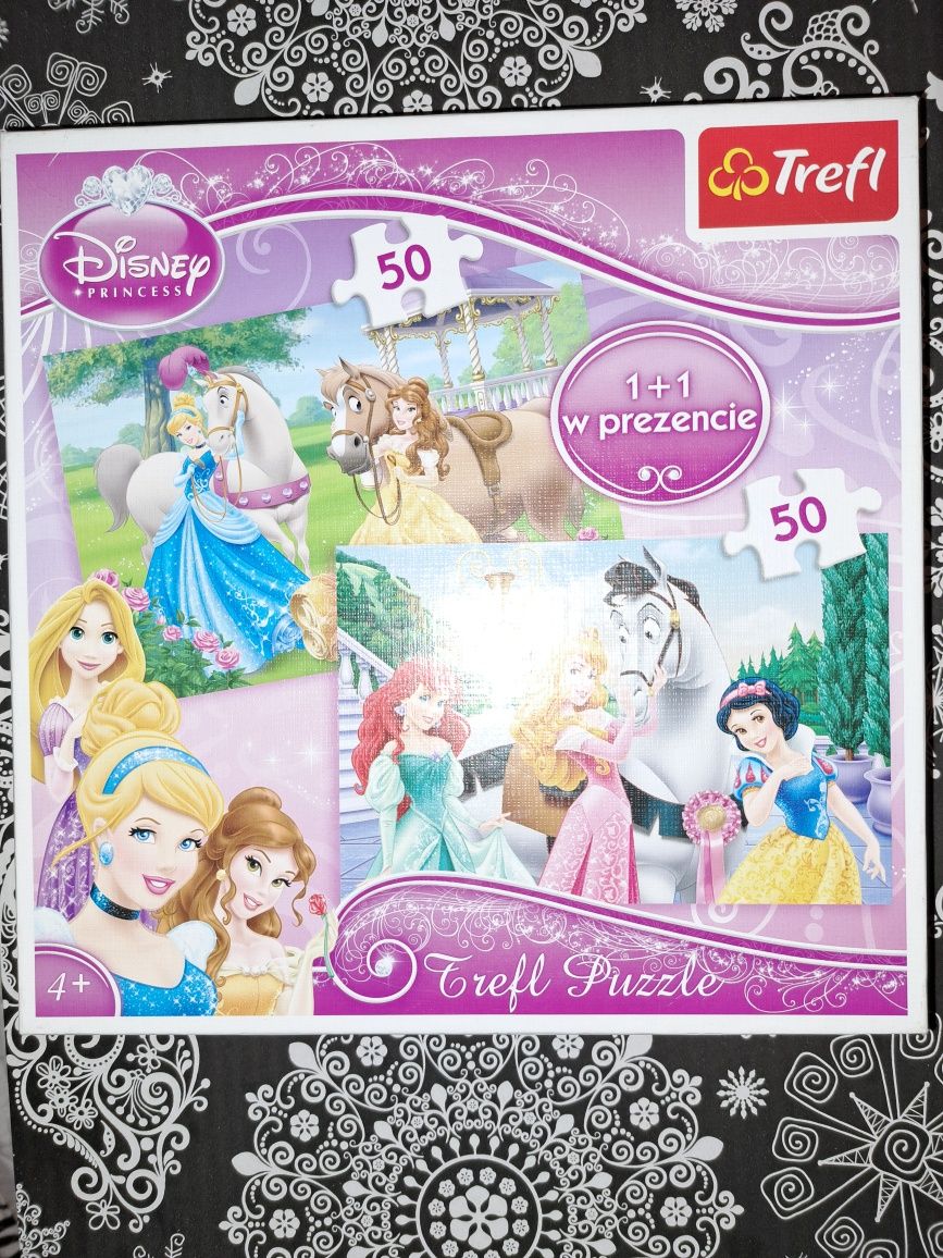 Puzzle Disney Princess księżniczki 50x2