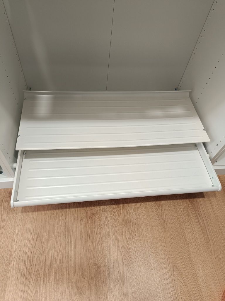 Sapateira extraível branca para roupeiro Pax Ikea (2 un)