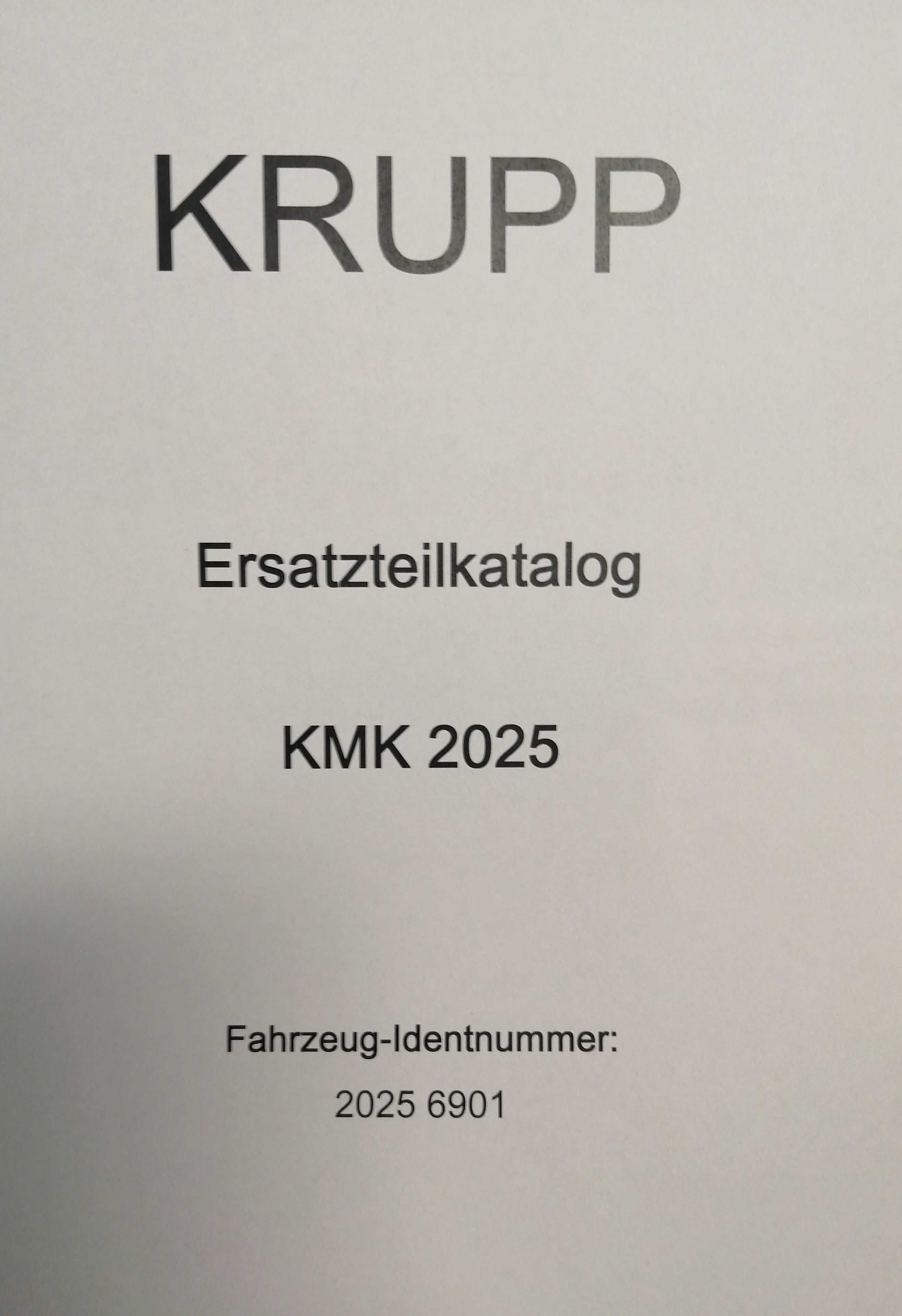 Dźwig KRUPP KMK 2025 - Opis + Katalog / UNIKAT