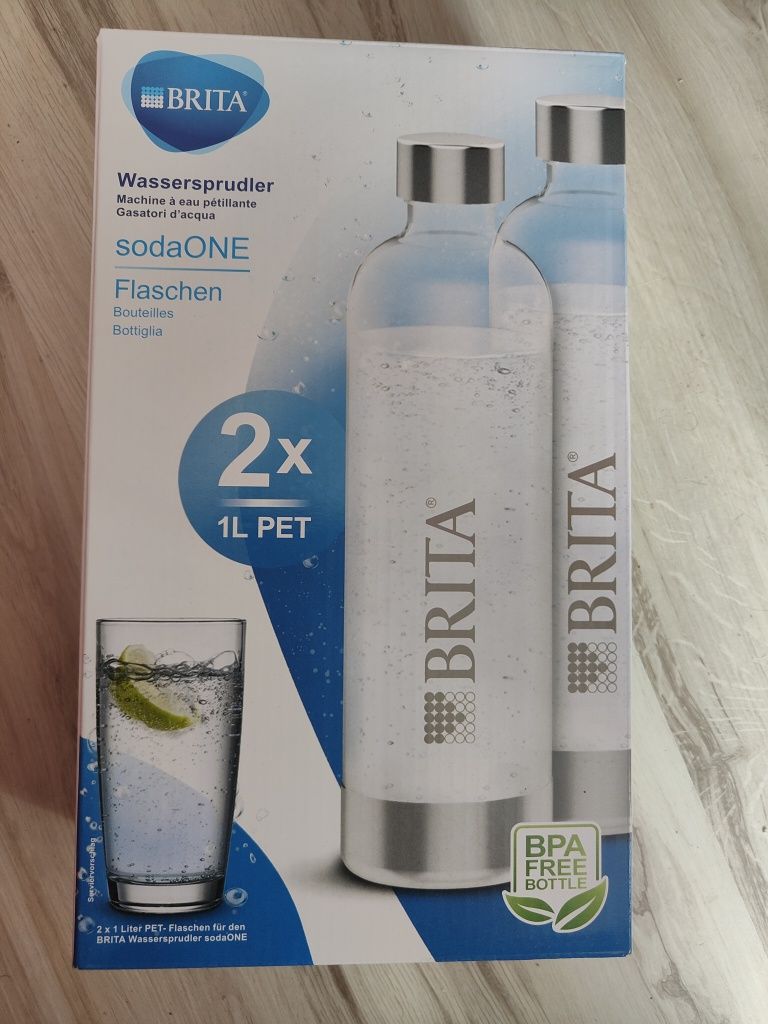 Butelka nowa x2  Brita soda ONE 1l