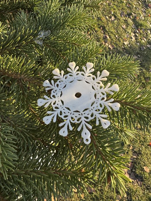 Іграшки на ялинку. Сніжинки. Ціна за 10