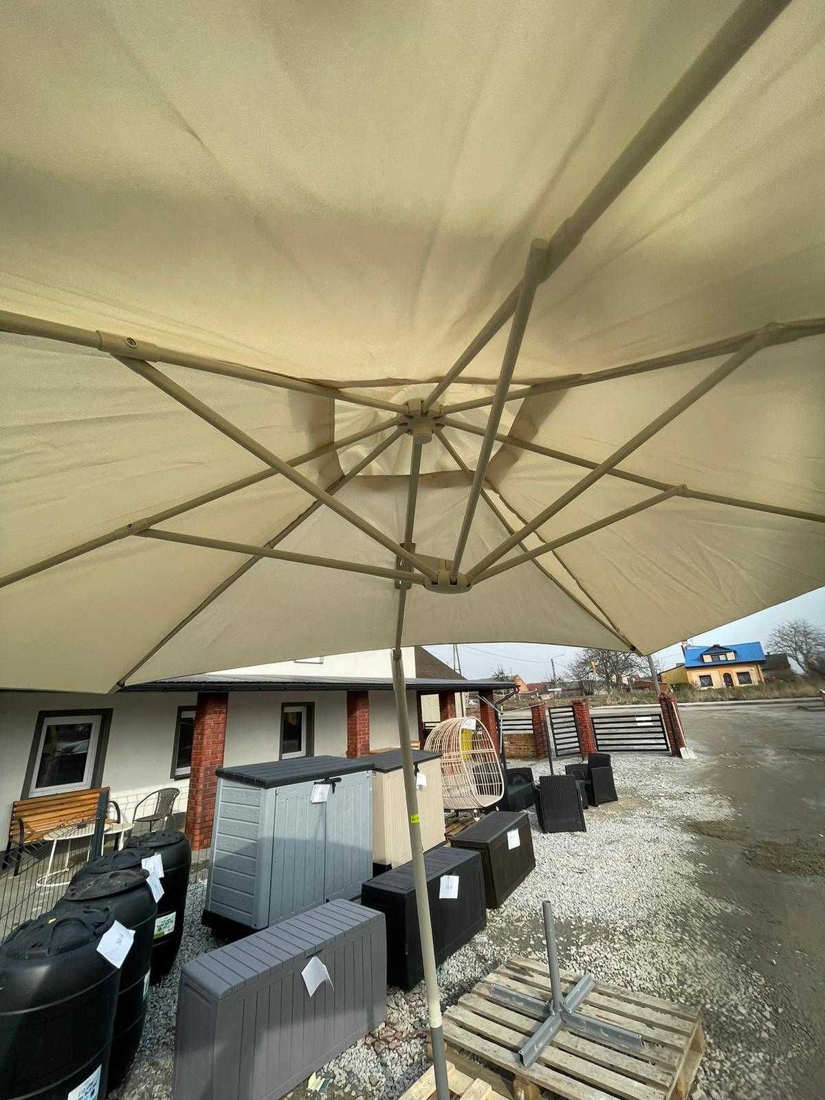 Parasol GoodHome Kalanga 2,5 x 2,5 m biały 6C/5