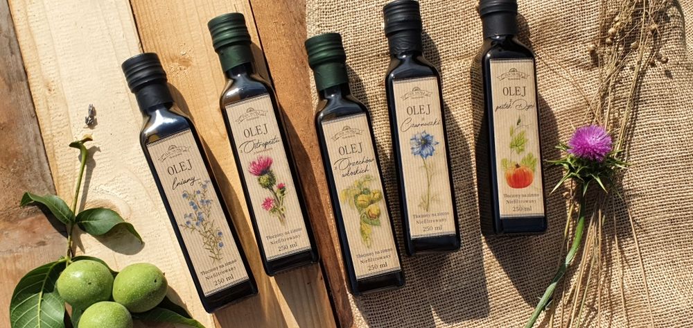 Zestaw olejów tłoczonych na zimno