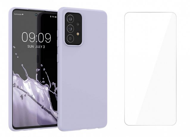 Etui Icon + Szkło Ochronne Do Samsung Galaxy A52 / A52S Violet