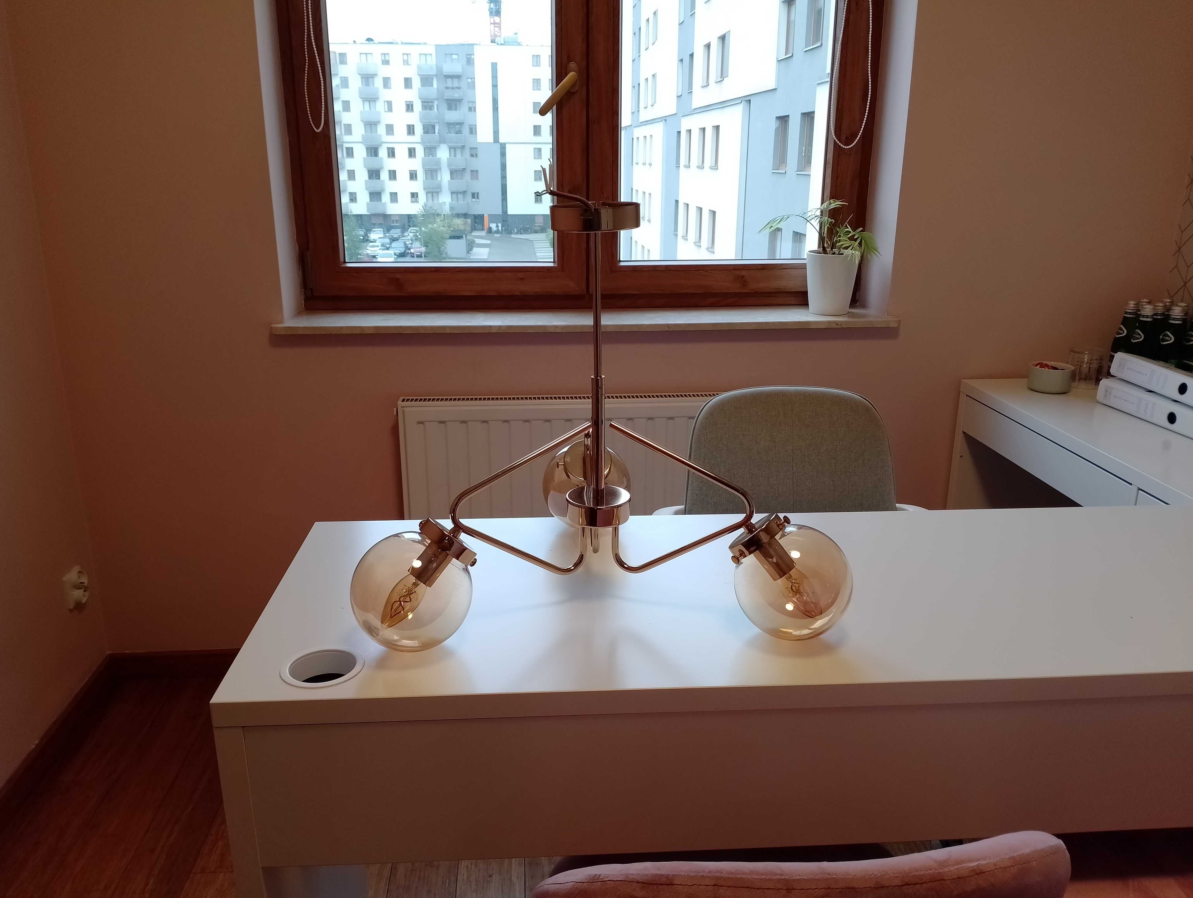 Lampa wisząca Barsum złoty 3 x E14 Alfa