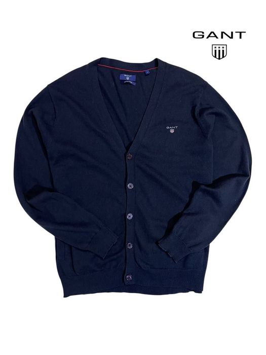 Мужской шерстяной кардиган свитер блейзер Gant гант чоловічий светр