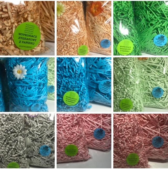 Maszyna do produkcji wypełniaczy dekoracyjnych z papieru + podajnik