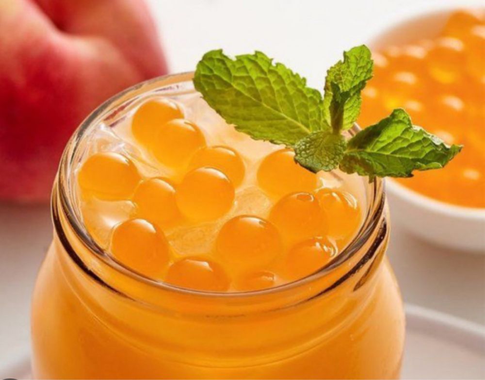 Солодкі кульки до кави та коктейлів бабл ті. Тапіока чорна. Bubble tea