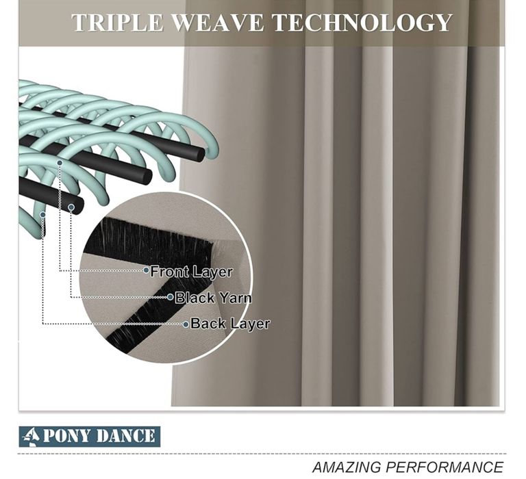 2 Zasłony 140x300cm. Zaciemniające Termiczne Na Przelotkach