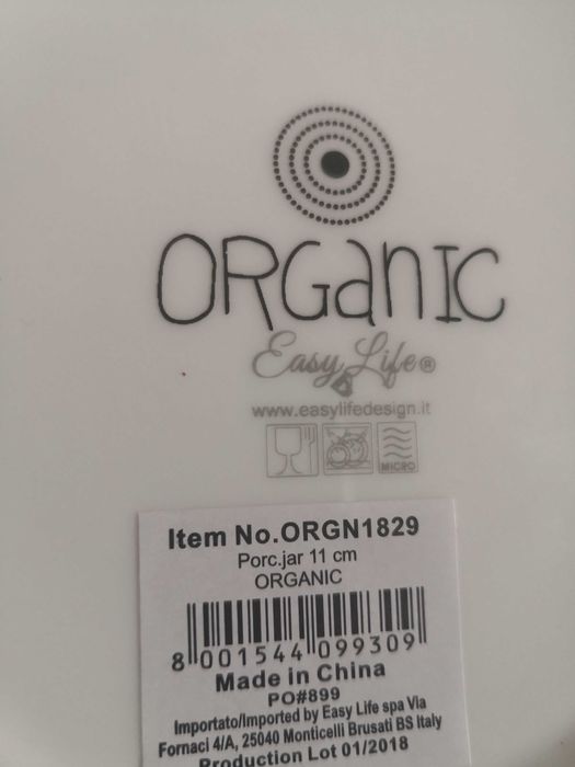 Nuova R2S Pojemnik Z Porcelany Organic ORGN1829 do kawy, herbaty