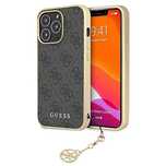 Etui Guess 4G Charms Collection na iPhone 13 Pro Max - szare