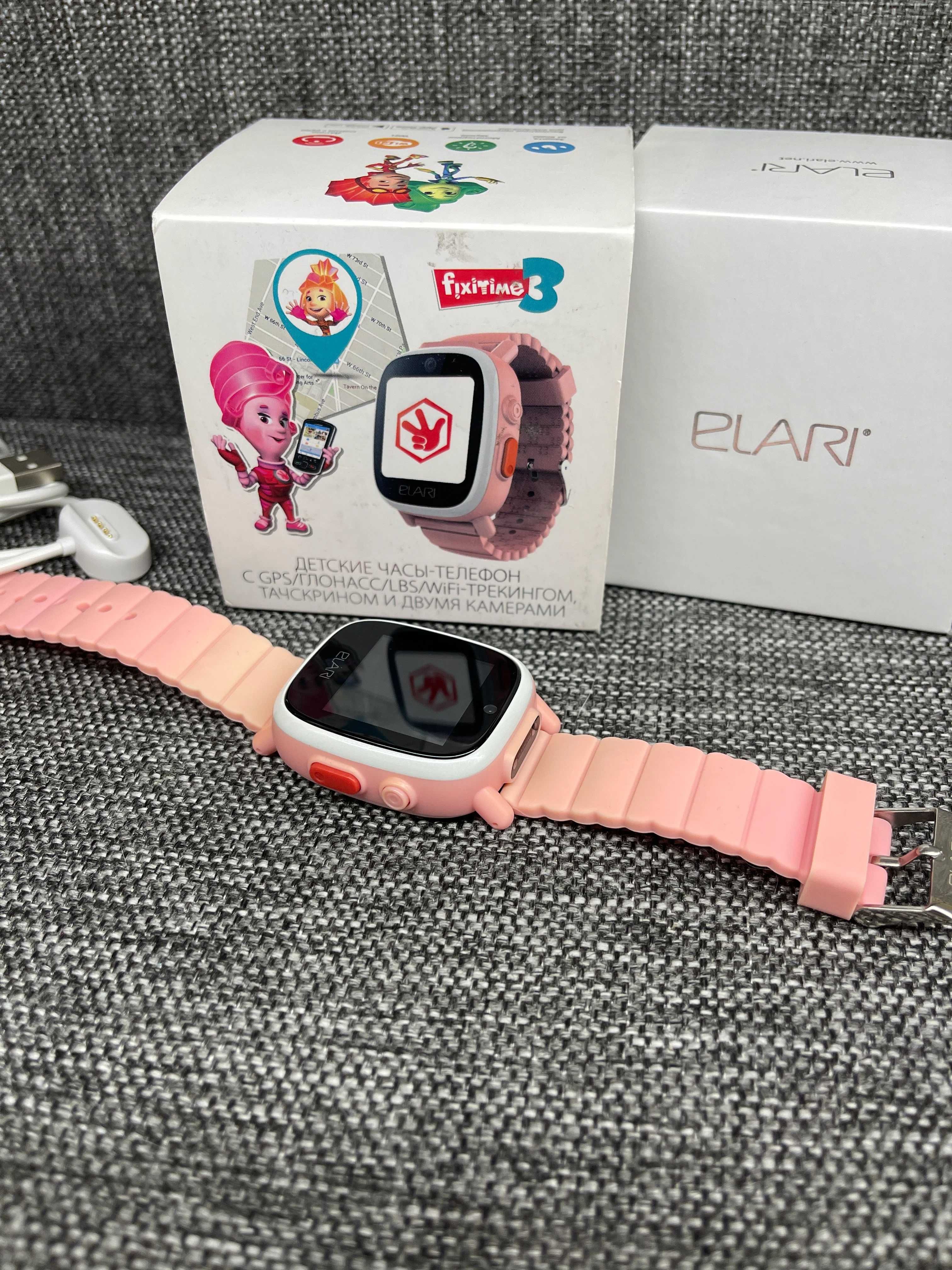 Продам детские умные смарт часы ELARI FixiTime 3, розовый