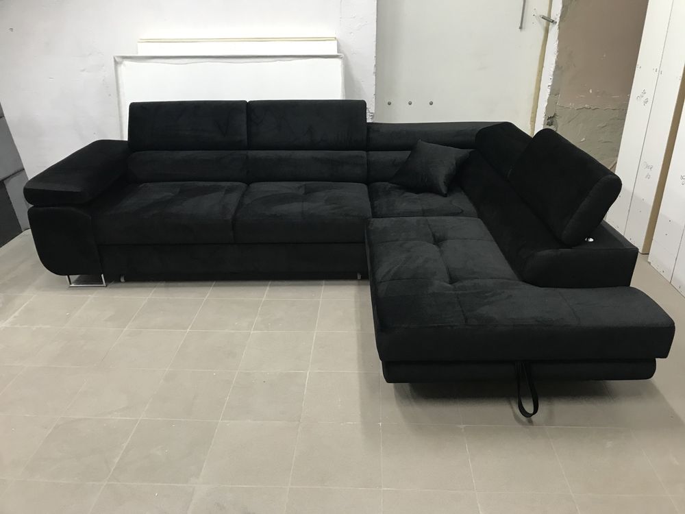 Narożnik z funkcją spania tkaniny do wyboru  plus darmowa dostawa