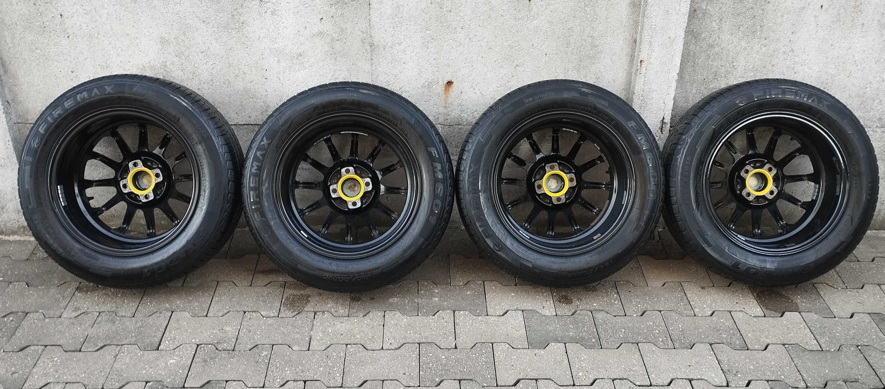 Felgi aluminiowe ALUETT 15 cali 4x100 +opony 185/65 R15 UNIKATOWY wzór