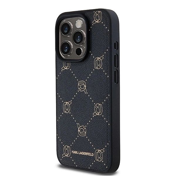 Etui Karl Lagerfeld Magsafe Karl Head na iPhone 15 Pro - czarne