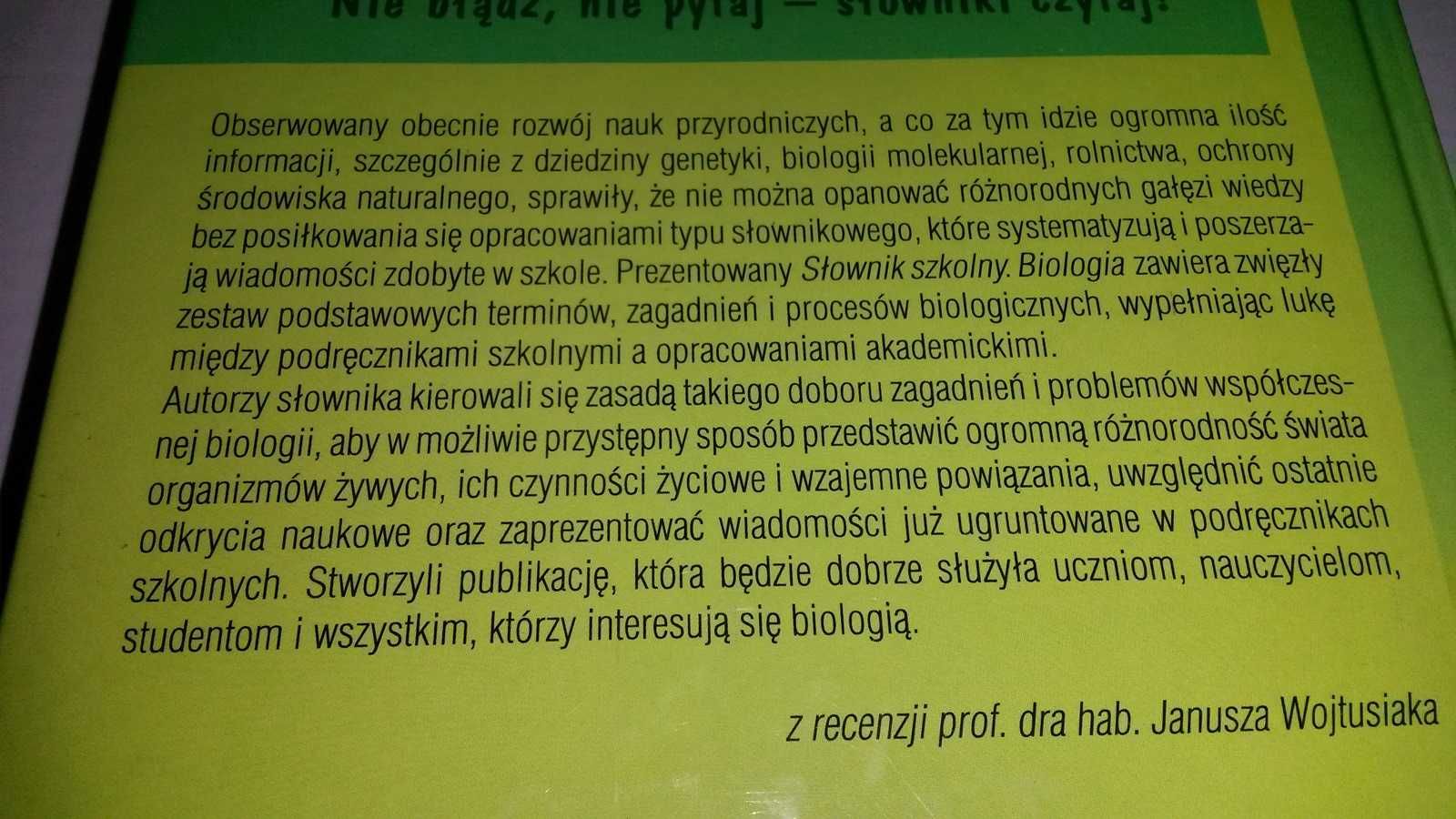 Biologia Słownik szkolny - Popielarska Konieczny Góralski