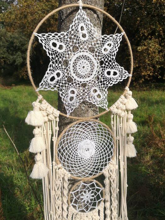 Painel em macramé.