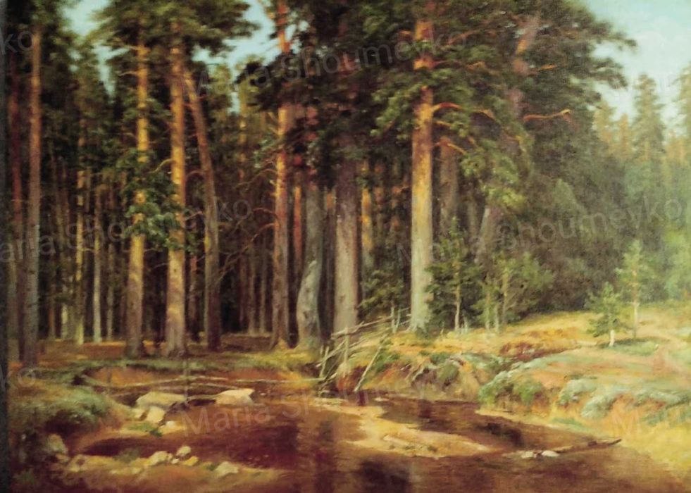 Pejzaż ze zdjęcia. Obraz olejny na płótnie. Prezent.