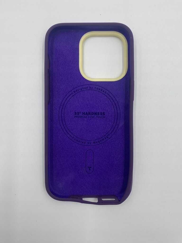 Magnetyczne etui TORRAS iPhone 14 Pro Ultra cienkie fioletowy