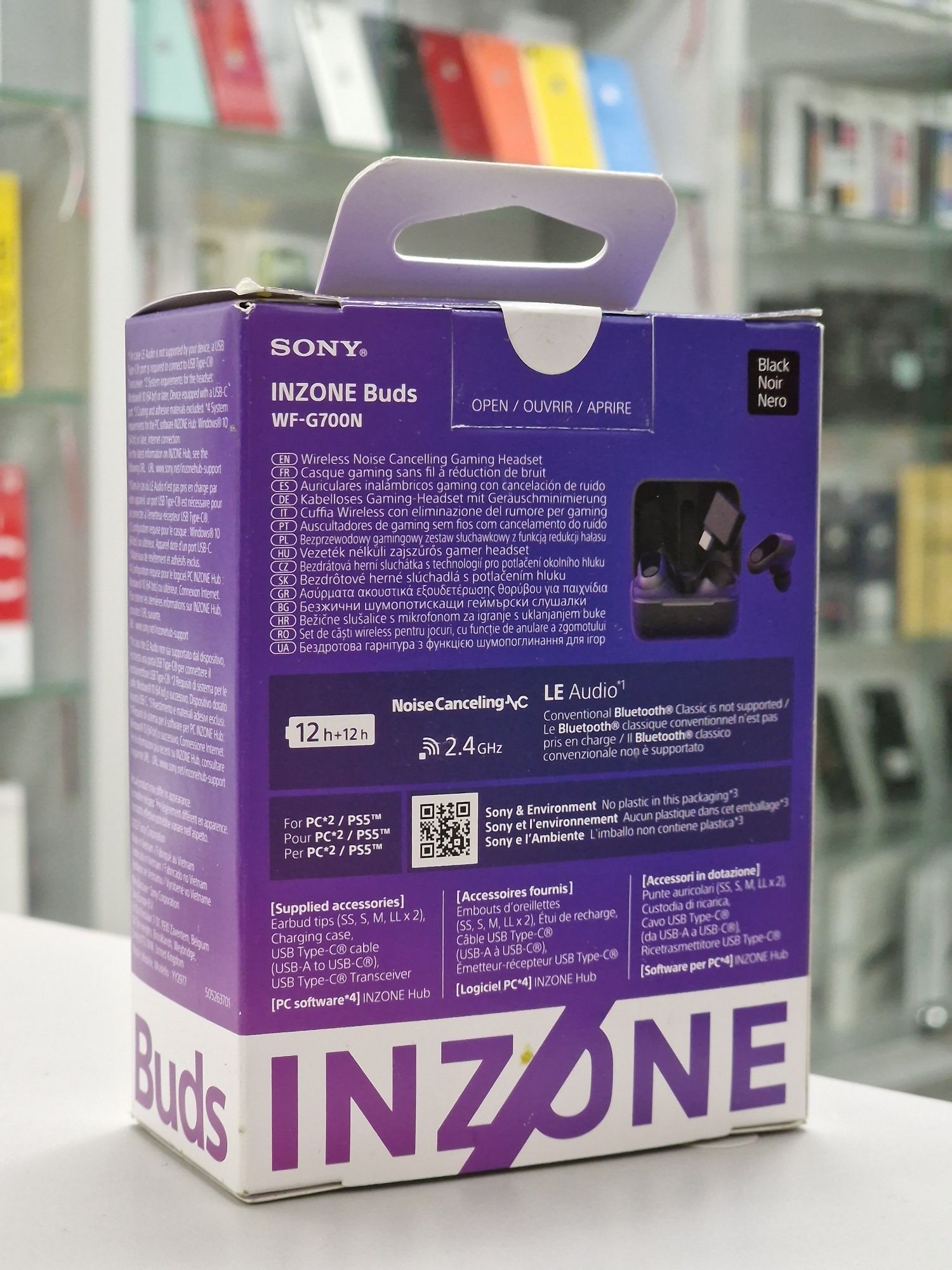 Ігрова гарнітура Sony INZONE Buds (Black) WFG700NW.CE7
Ігрова гарнітур