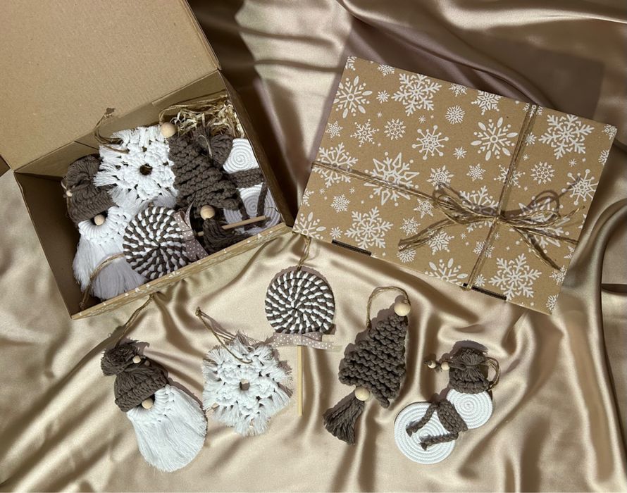 Новорічні/Різдвяні прикраси на ялинку, ручна робота