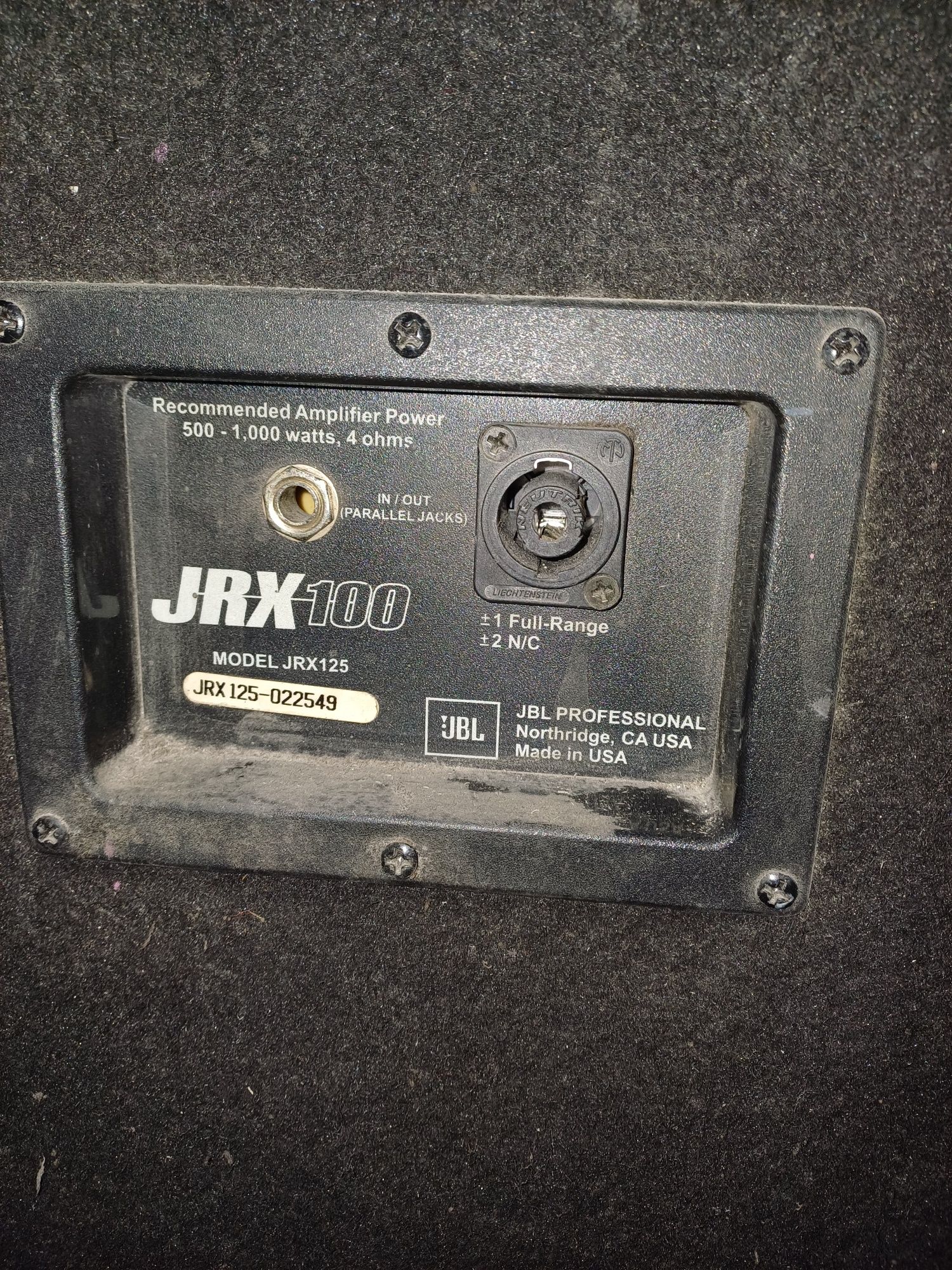 Głośniki JBL jrx125