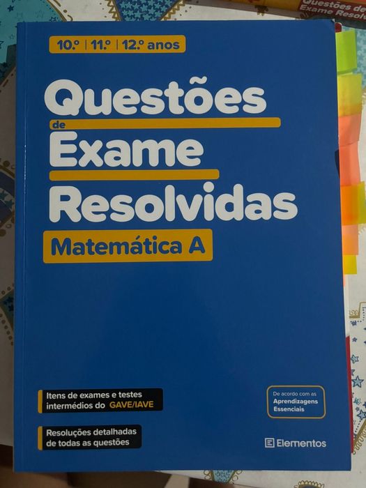 Livro Questões de exames Resolvidas MATEMÁTICA A