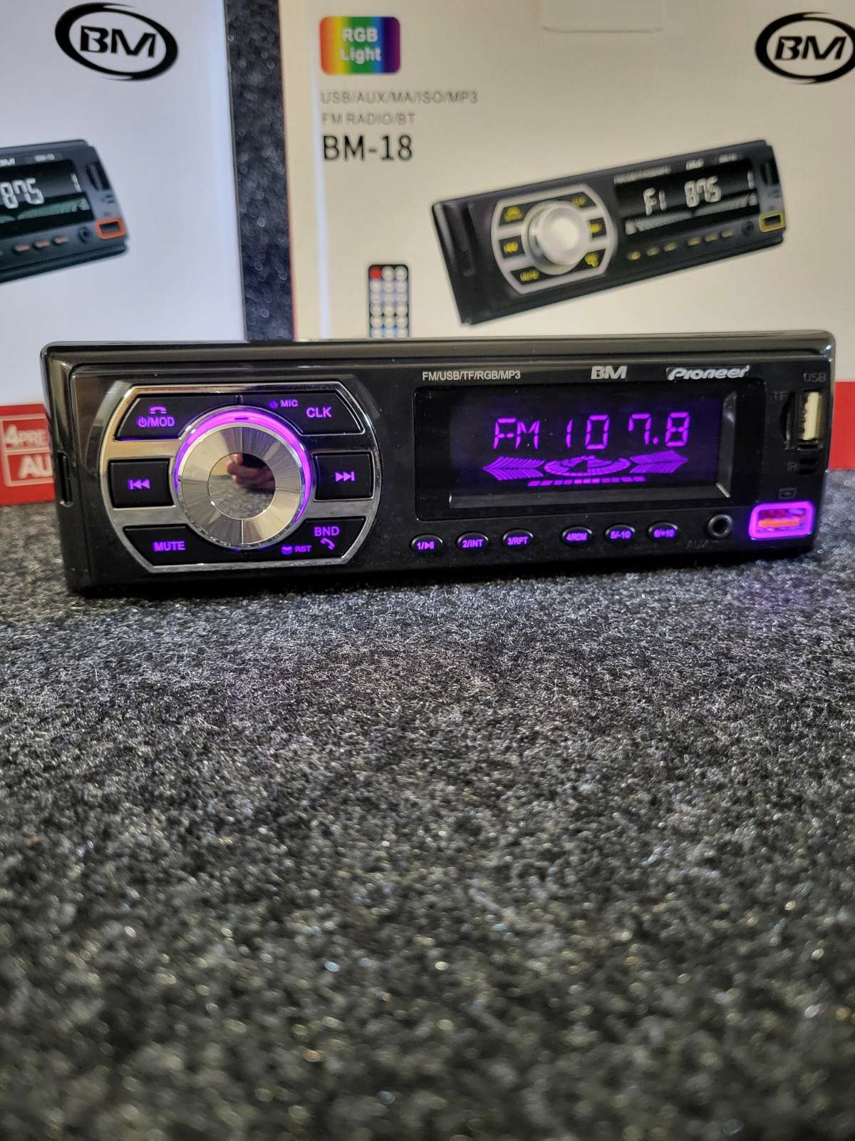 Блютуз магнітола Pioneer BM-18/автомагнітола/флешка/AUX