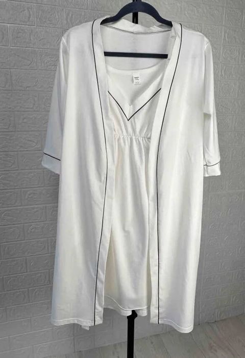 Сорочка та халат в пологовий