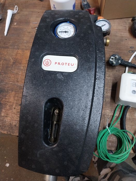 Termoacumulador dupla serpentina  retirado para meter bomba de calor r