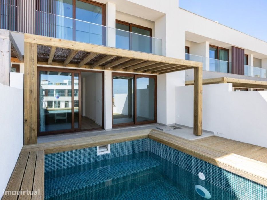 Apartamento 3 quartos, jardim e Piscina Condomínio fechado, Porto Covo