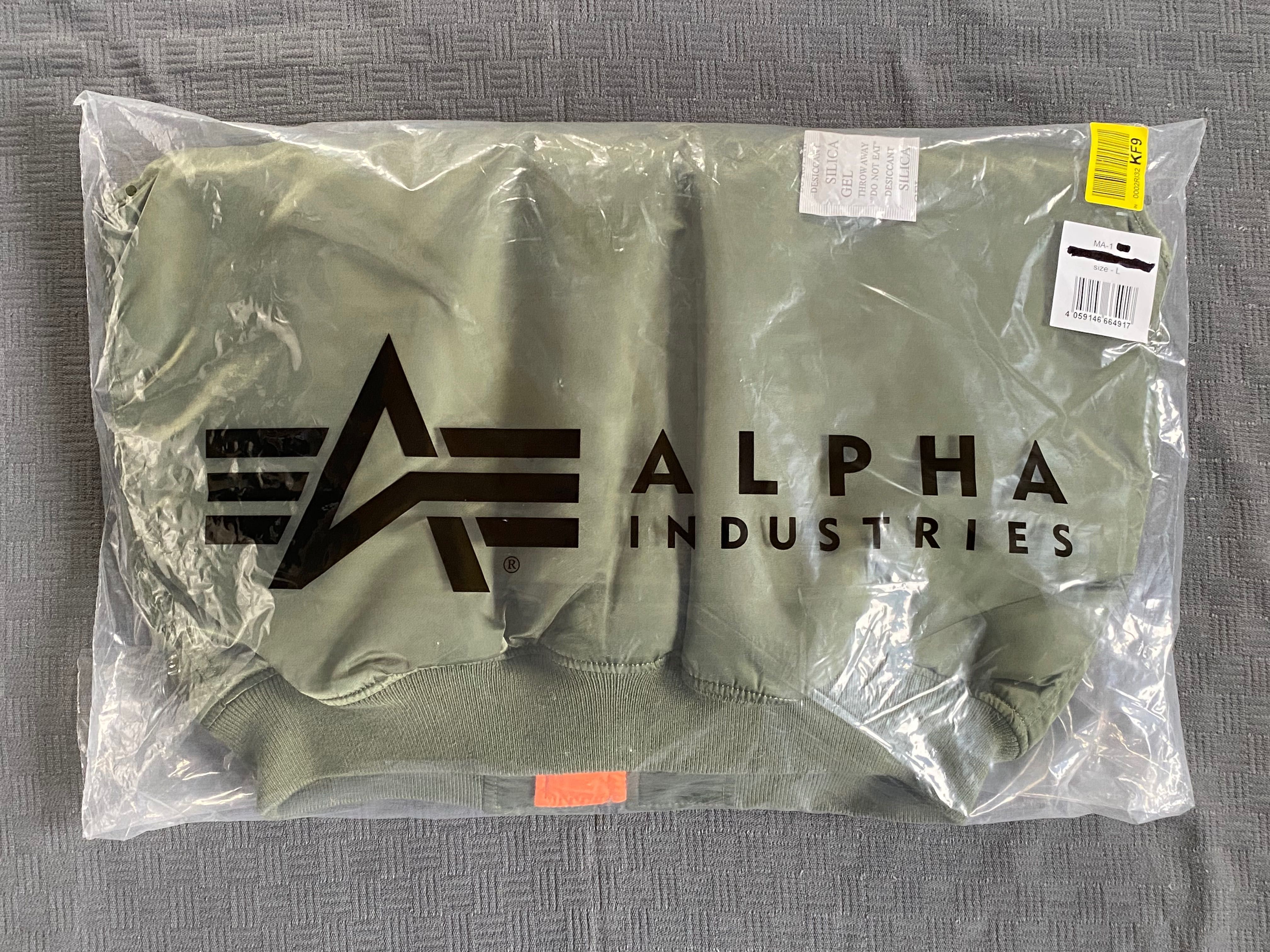 Alpha Industries MA-1 kurtka bezrękawnik kamizelka L green NOWY !!!