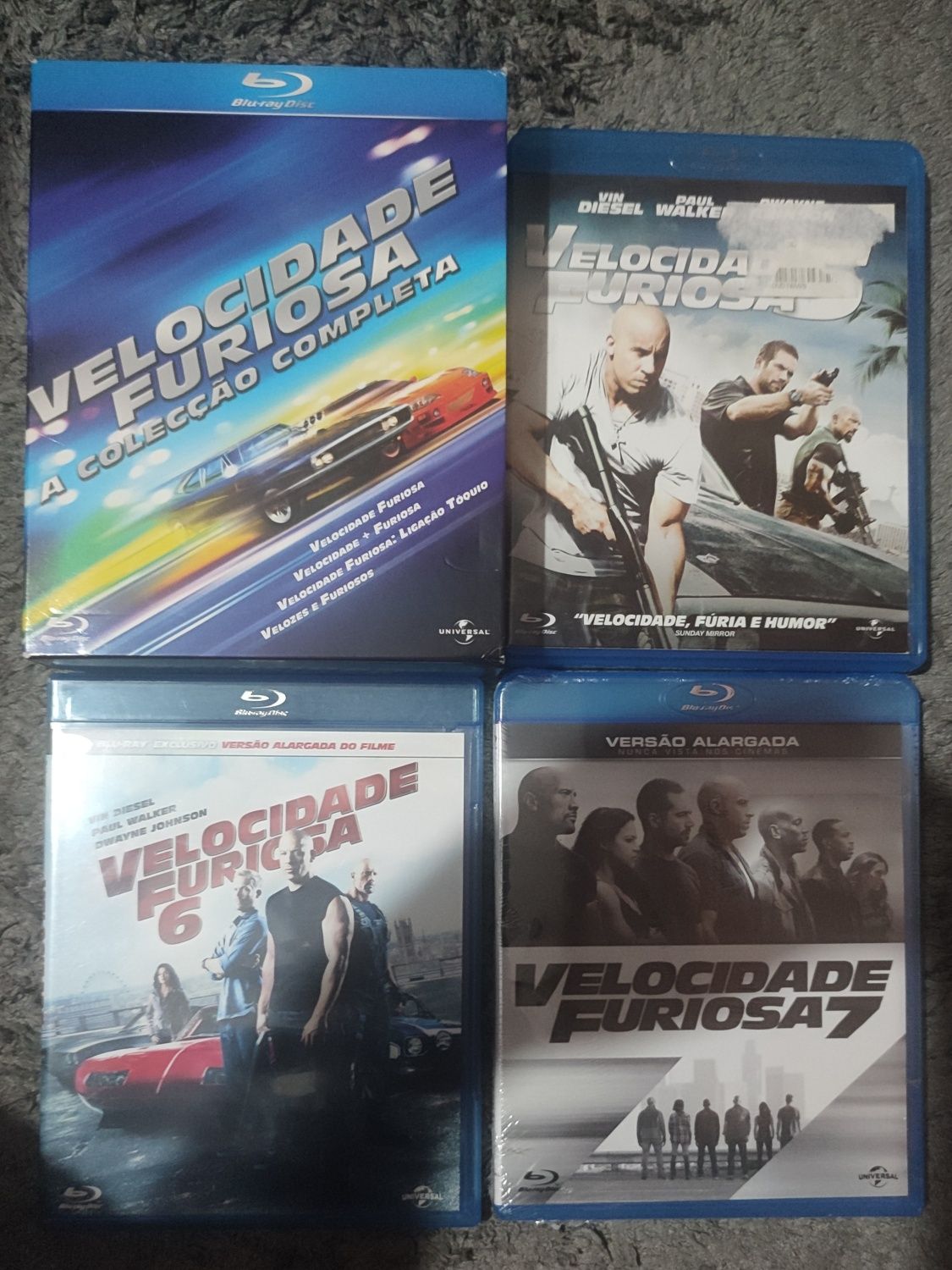 Velocidade Furiosa 1 a 7 - Blu Ray