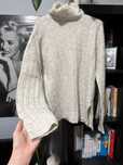Szary sweter alpaca Samsoe Samsoe S