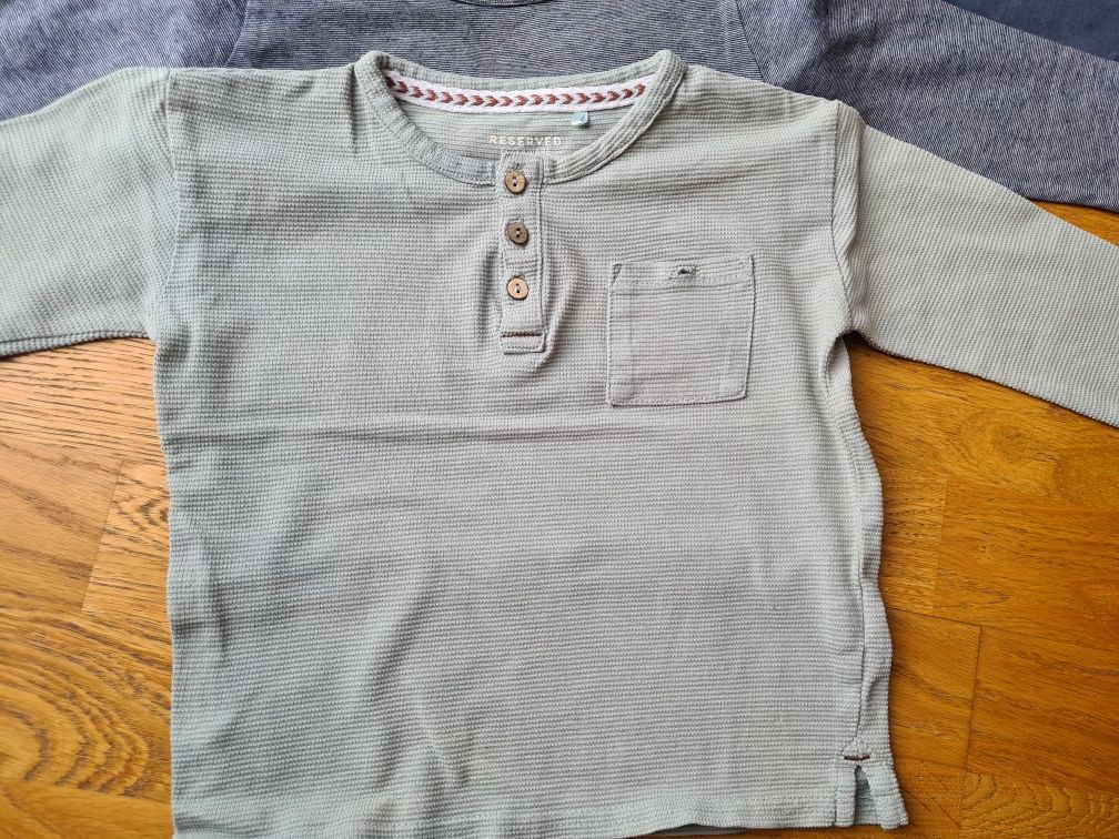 Bluzki t-shirty z długim rękawem r. 92-98 Zara Reserved H&M