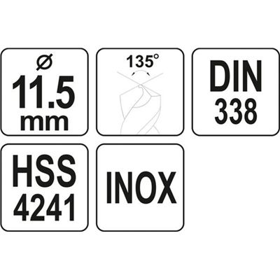 Wiertło Do Metalu Inox 11.5Mm Hss Premium Yato