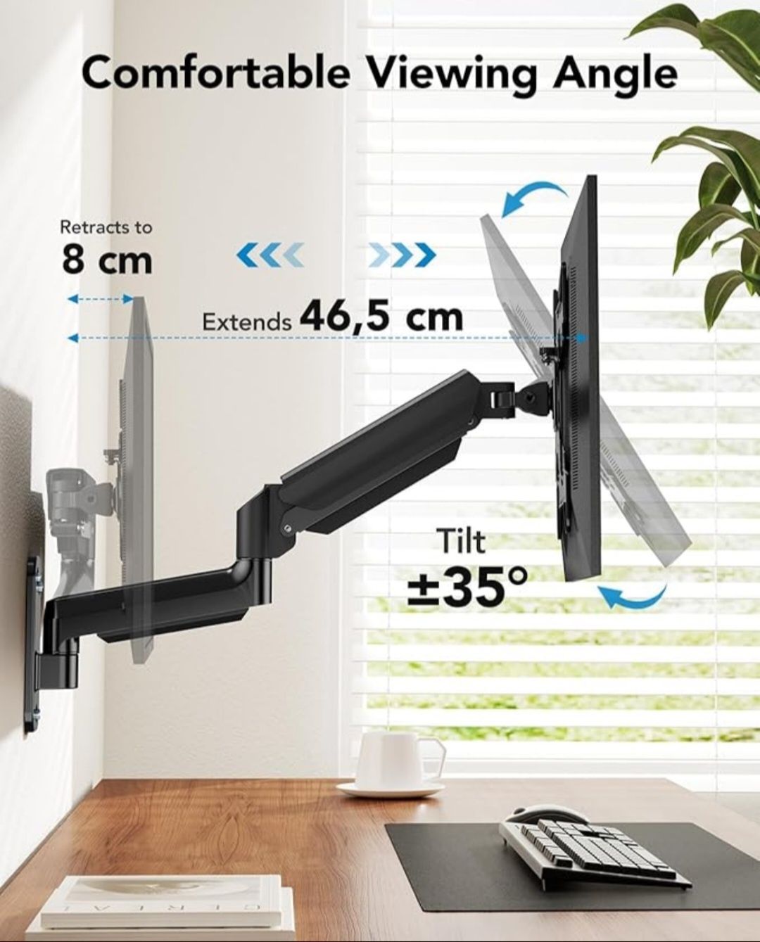 Uchwyt Ścienny do Monitora HUANUO HNWSS4 24 "-35" 3-12Kg