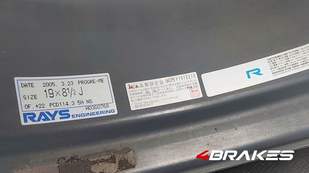 Rays Volk Racing Progressiv ME 5x114.3  19x8,5 +22/ 19x9,5 +25