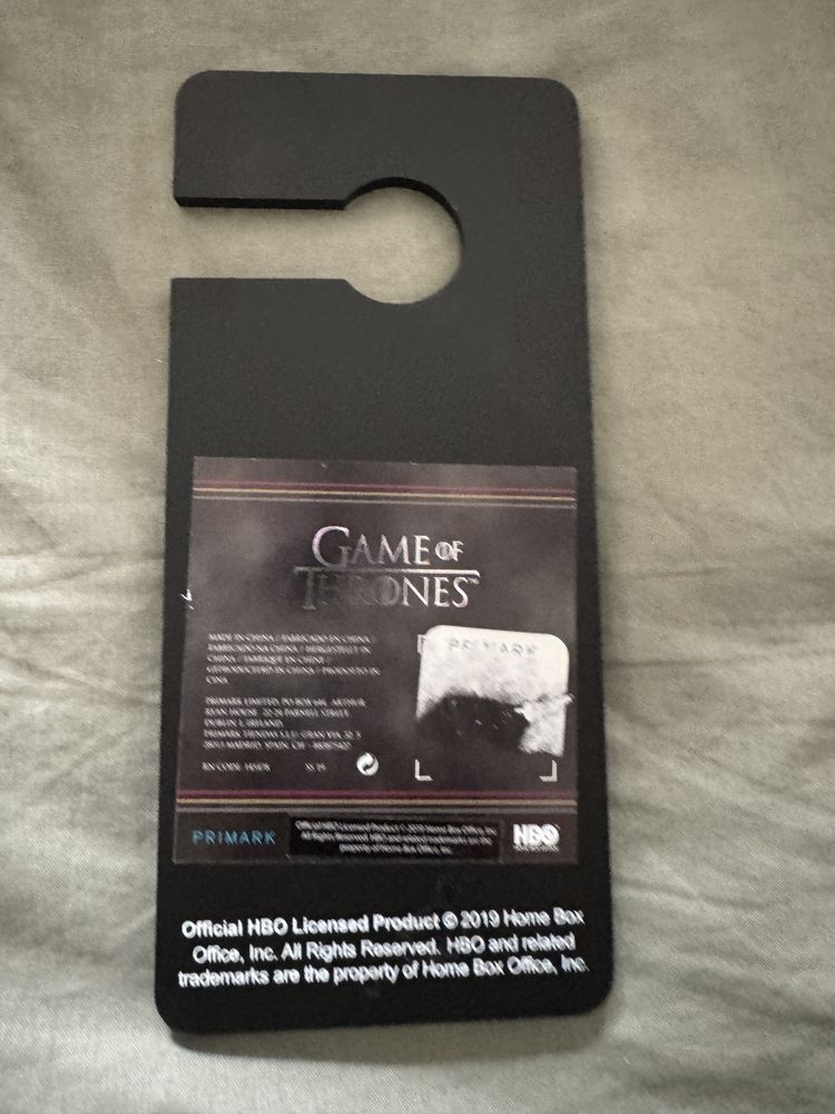 Placa Porta Hold The Door - Game Of Thrones