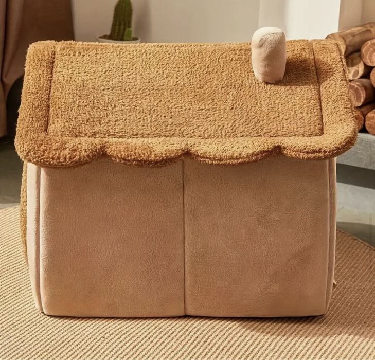 Duży DOMEK z uszami dla psa/kota legowisko 2w1 ładny nowy