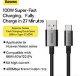Кабель Baseus з чіпом USB to Type-C 100W / бА / 150см USB-C