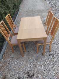 Stół ikea Ekedalen + 4 krzesła Borje