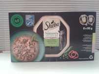 SHEBA NATURES Karma dla kotów tacki 8 x 85g KURCZAK + ŁOSOŚ = 680g