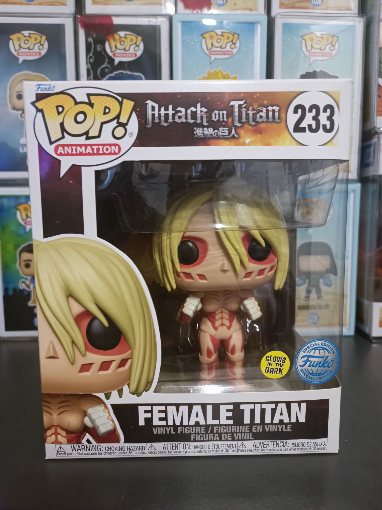 Funko Pop Attack on Titan Female Titan 233 Glow