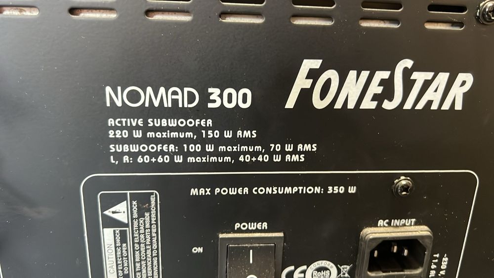 PA Fonestar Nomad 300 2.1 auto-amplificado