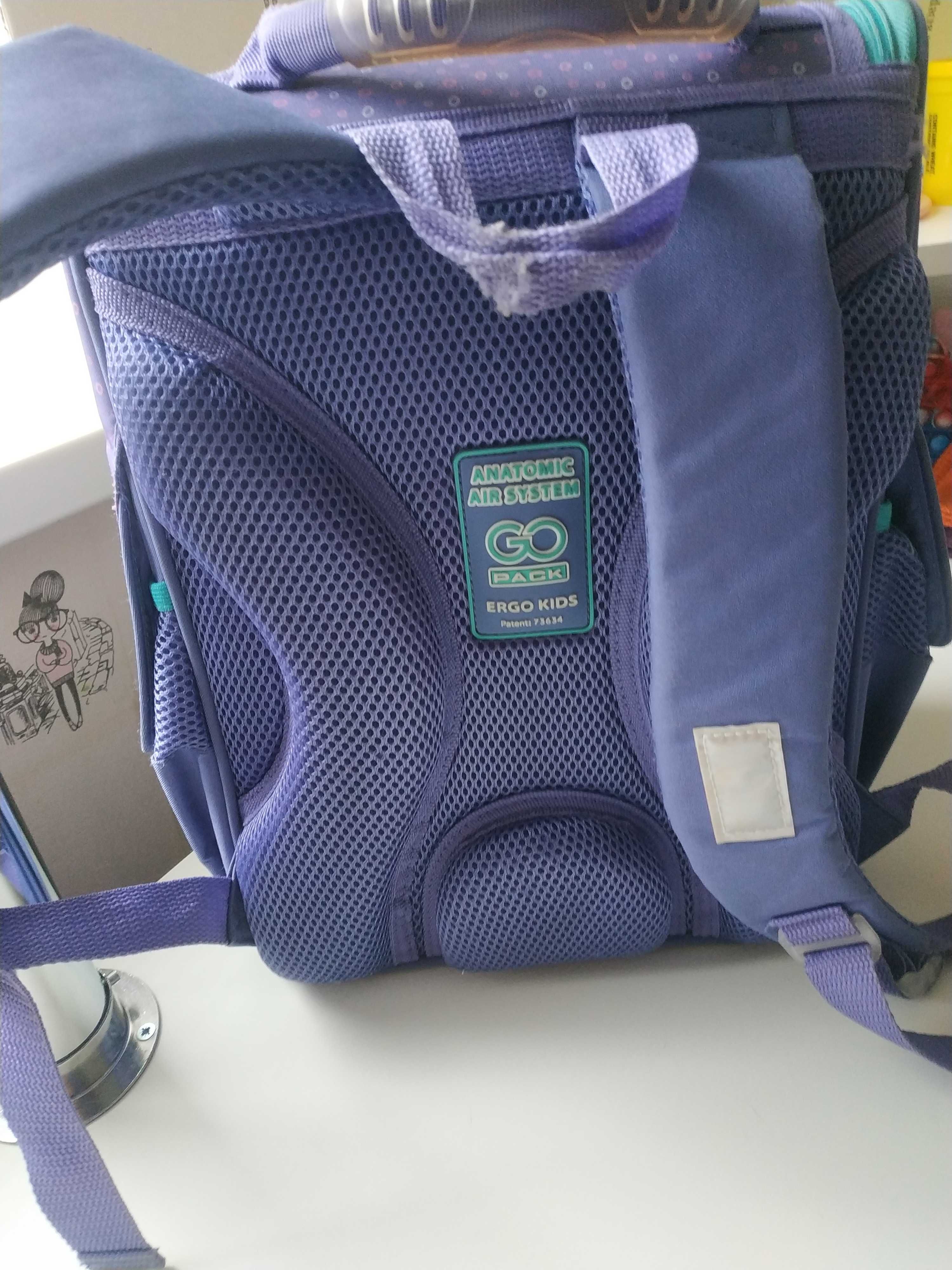 Каркасный рюкзак GoPack Kite для первоклашки ортопедическая спинка