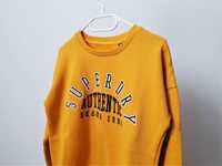 Superdry Bluza Sweter Dresowy Sportowy Żółty Damski