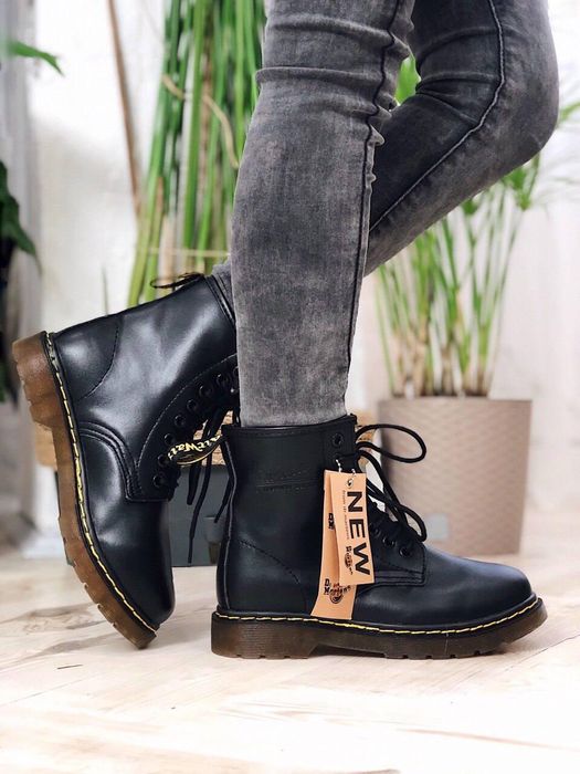 Ботинки мужские Dr. Martens 1460 Black 11822006 Доктор Мартинс (ХУТРО)
