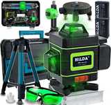 Poziomica Laserowa Hilda 4D PRO Walizka Zestaw laser krzyżowy statyw
