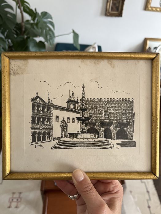 Gravura antiga Viana do Castelo